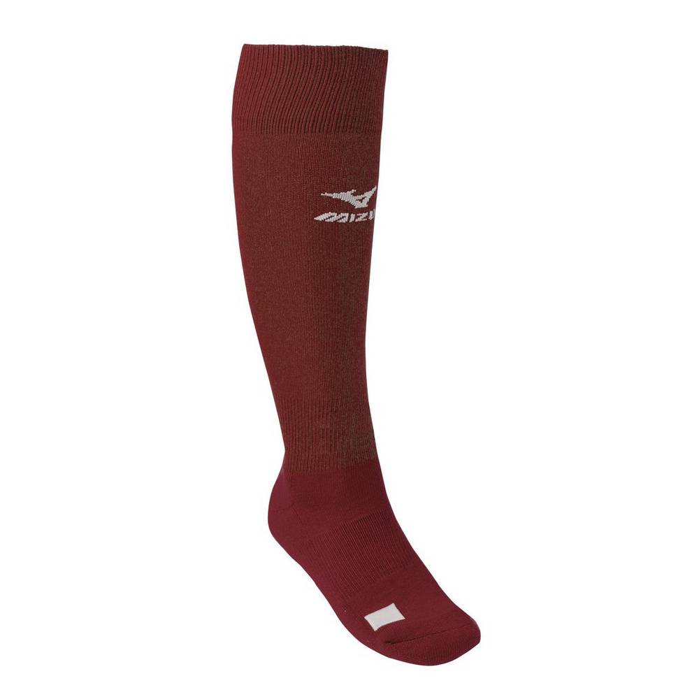 Mens Mizuno Performance Fastpitch G2 Softball Socks Burgundy Philippines (SLDGOC597)